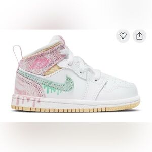 Kids Jordan 1 Mid SE Ice Cream